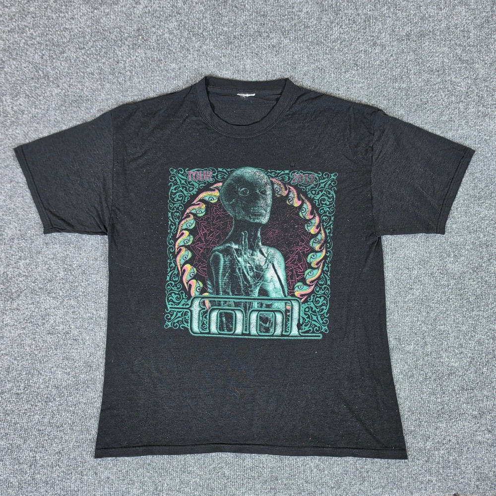 Tool Tour 2012 Band T-Shirt Black Alex Grey Graphic Short Sleeve Concert FLAW